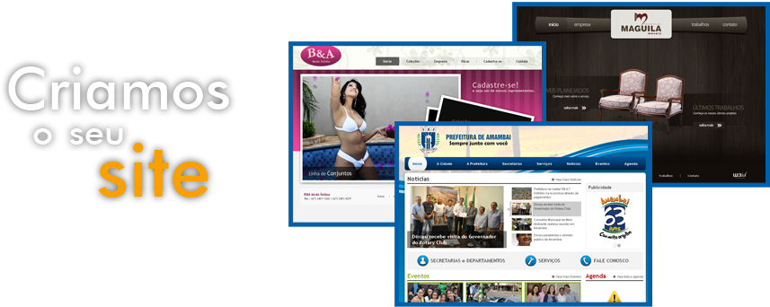 Criamos o seu Site